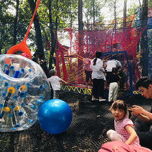 Parque Infantil de Redes de Cuerda para Niños, Aventura en la Jungla |   Parque de Escalada al Aire Libre con Obstáculos - Product Image 1