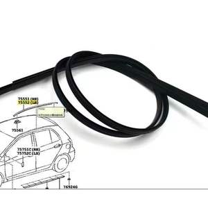 חדש שחור גג טפטוף דפוס צד שמאל/ימין רכב גג גומי רצועת איטום רכב - Product Image 6