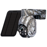 Caméra de chasse solaire 4G WIFI 1080P 3MP avec vidéo en direct pour la surveillance des oiseaux et des animaux sauvages, avec carte TF 256 Go
