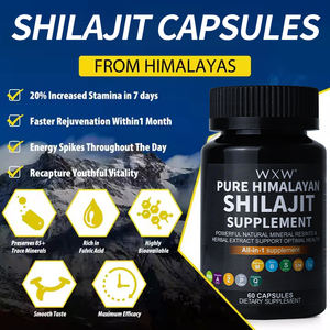 Venta caliente de alta potencia Shilajit 9000 Panax Ginseng 1500MG Ashwagandha 2000MG Vitaminas 60 cápsulas Shilajit Panax Ginseng Adultos - Product Image 4