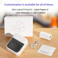 Imprimante 2-en-1 personnalisée, machine à pochoirs professionnelle avec modèles d'applications gratuits, imprimante d'étiquettes compacte et mini, produit imperméable