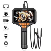 Caméra endoscopique portable T52 avec écran 5 pouces, objectif 8 mm, 1080P, étanche, caméra de visée 5 m, caméra d'inspection de pipeline CVC