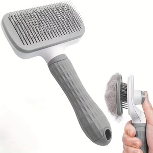 Pettine <span class=keywords><strong>per</strong></span> Toelettatura Animali in Acciaio Inox e Plastica di Alta Qualità, Strumento <span class=keywords><strong>per</strong></span> Rimuovere il <span class=keywords><strong>Pelo</strong></span>, Spazzola Districante <span class=keywords><strong>per</strong></span> <span class=keywords><strong>Cani</strong></span> e Gatti <span class=keywords><strong>a</strong></span> <span class=keywords><strong>Pelo</strong></span> <span class=keywords><strong>Lungo</strong></span> e Sottile - Product Image 1