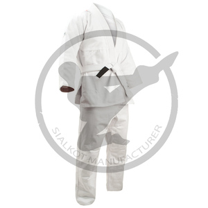 Uniforme de entrenamiento cómodo de Jiu-Jitsu GI brasileño hecho a medida de alta calidad para Karate Taekwondo logotipo bordado Diseño personalizado - Product Image 2