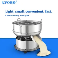 Petite machine de tamisage vibrante électrique en acier inoxydable pour poudre, plastique et lait de soja