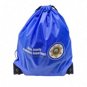 Unisex 210D Polyester <b>Drawstring</b> <b>Backpack</b> Custom Wholesale Sport Gym Yoga Bags with Pull String Wheel Caster Lock Hiking Sports - Product Image 1