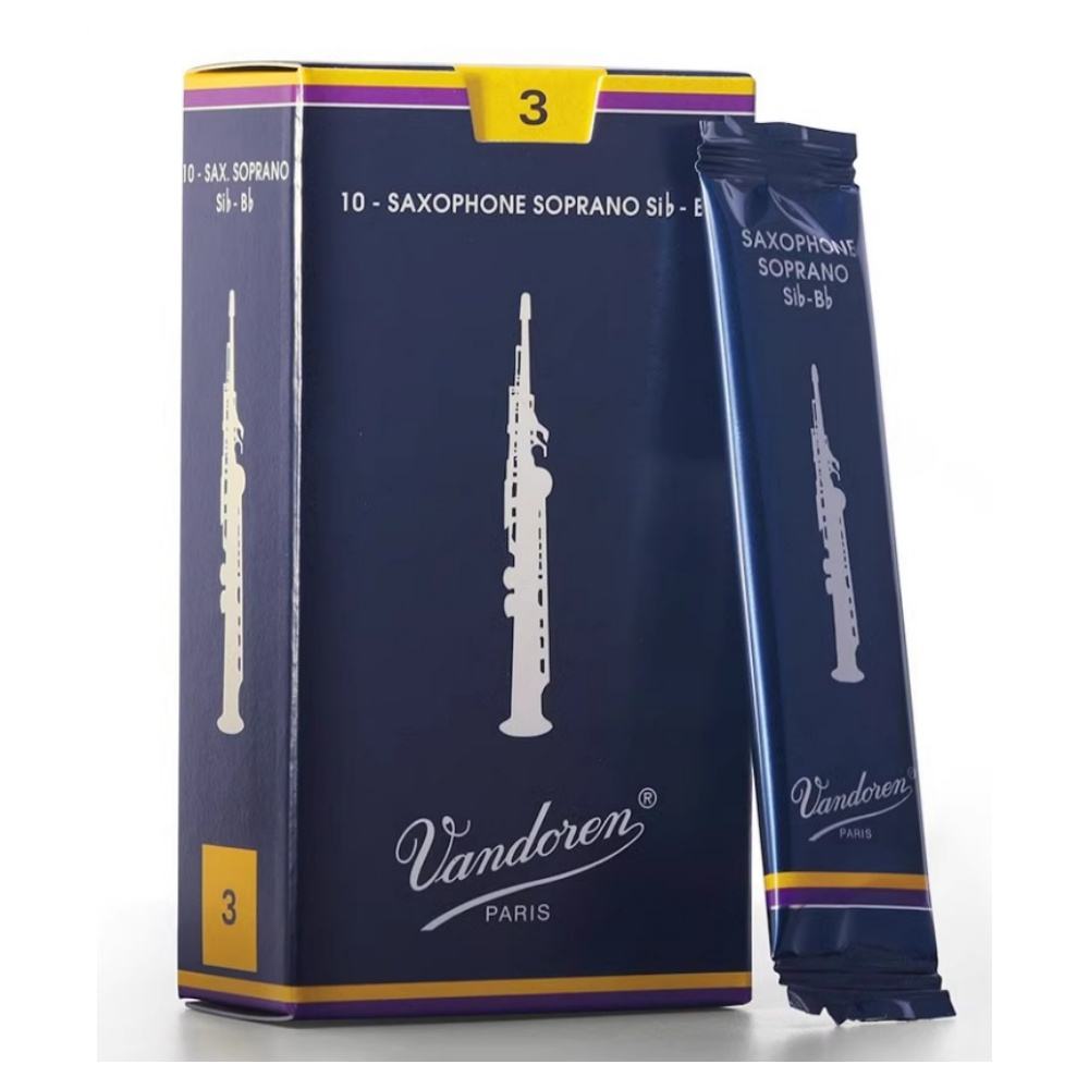 JELO Vandoren Sib BB Soprano Saxophone Reeds 10 Pack Accessories
