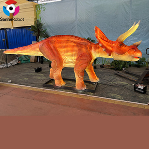 Lanterne Dinosaure Animatronique Triceratops Lumineuse Étanche 5M à LED pour Décoration de Parc de Nuit, Safari et Festival Thématique - Product Image 1