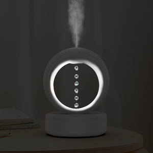 Nouveau diffuseur d'arômes anti-gravité à gouttelettes d'eau inversées, grand volume de brume, peut ajouter des huiles essentielles, lumière d'ambiance, pulvérisation silencieuse, en plastique - Product Image 1