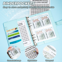 Venta caliente de alta calidad 100 días desafío A5 ahorro cuaderno planificador de presupuesto con múltiples colores