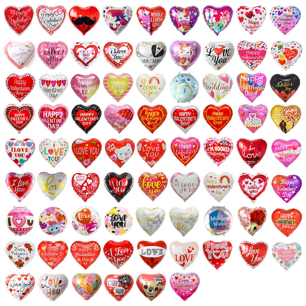 Wholesale 18 Inch Heart I Love You Spanish Te Amo Helium Foil Balloons Globos Valentine's Day Balloons Wedding Party Decoration
