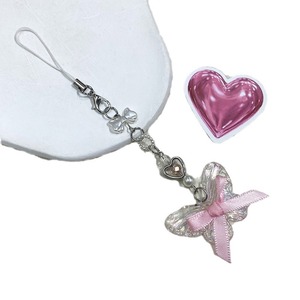 Nuovo Stile Y2K Ciondolo a Cuore con Farfalla, Cordino per Cellulare, Portachiavi Carino per Appendere il Telefono, Accessori per Chiavi e Cellulari - Product Image 5