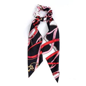 Scrunchie de seda elástico banda de pelo para <span class=keywords><strong>las</strong></span> mujeres bufanda arcos de cuerdas chicas pelo accesorio - Product Image 2