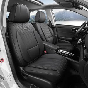 Housse de siège avant universelle EKR en cuir PU, protection de siège, coussin, accessoires intérieurs automobiles pour la plupart des véhicules - Product Image 1