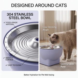 Fontaine à eau intelligente pour chat avec capteur, débit automatique, bol à eau fraîche pour animaux de compagnie, design moderne en plastique pour chats d'intérieur - Product Image 2