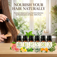 Huile capillaire à l'arbre à thé en flacon de 10 ml, marque privée, OEM, ODM, personnalisable