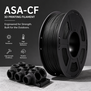 เส้นพลาสติกสำหรับเครื่องพิมพ์สามมิติ LONGQI Functional Prototyping ASA-CF ขนาด 1.75 มม. น้ำหนัก 1 กก. ผลิตจากคาร์บอนไฟเบอร์ ASA CF สำหรับงานวิศวกรรม - Product Image 2