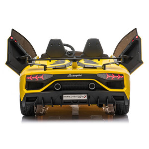 Voiture à pédales pour bébé <span class=keywords><strong>Lamborghini</strong></span> sous licence, voiture jouet avec phares, voitures électriques 24V pour enfants - Product Image 5