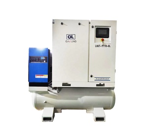 Compressore d'aria senza olio efficiente a basso rumore 11kw con il serbatoio di stoccaggio dell'aria 300L e l'essiccatore refrigerato dell'aria - Product Image 2