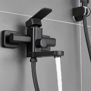 ชุดก๊อกผสมอ่างอาบน้ำแบบเดี่ยว สีดำ ทองแดง ผลิตโดยผู้ผลิต รุ่น 35 #   แกนวาล์วเซรามิกสำหรับน้ำร้อน/น้ำเย็น ขัดเงา - Product Image 3