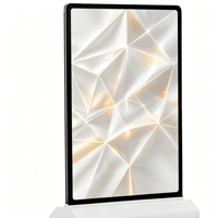 Boîte lumineuse publicitaire LED sans fil rectangulaire A4 en aluminium, pour menu de table, prix, restauration, marché nocturne, stand, bar