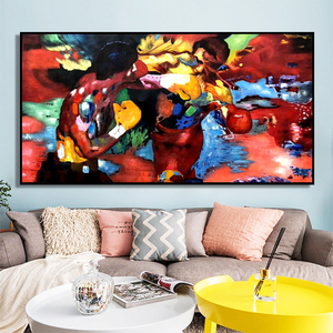 100% dipinto a mano astratto <span class=keywords><strong>Tyson</strong></span> <span class=keywords><strong>boxe</strong></span> pittura a olio Wall Art decorativo graffiti art canvas pittura fatta a mano - Product Image 4