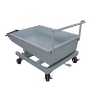 Chariot à ferraille mobile pour le nettoyage d'atelier, vente en gros, trémies auto-vidantes en acier robuste pour centre de commande numérique