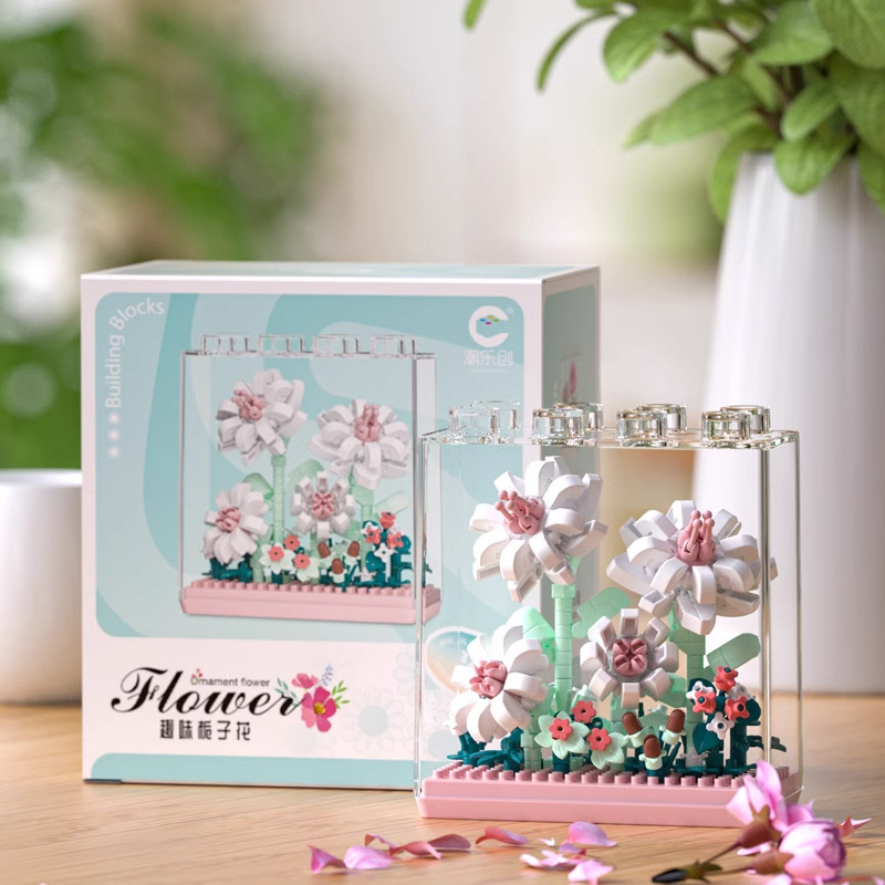 Boîte à fleurs de rêve-gardénia 312 pièces-y compris couvercle en acrylique