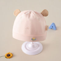 Gorro de Bebé Recién Nacido, Bonito y Estampado, de Doble Capa, de Algodón Suave, sin Costuras, Unisex, para Primavera, Otoño e Invierno