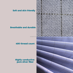 Tấm tiếp đất hữu cơ cho sức khỏe-5% sợi bạc, 95% bông hữu cơ-Hệ thống nối đất với các phụ kiện-Cải thiện giấc ngủ nhanh - Product Image 5