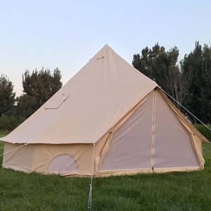 Tente de glamping ZHUNIU de luxe, grande taille 5M, type tipi/yurt, pour le camping familial en plein air, en toile. - Product Image 6