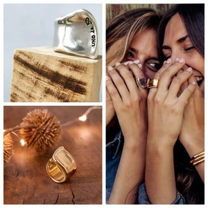Anillo Minimalista UNO La Grieta de Plata 925 - Anillo de <span class=keywords><strong>Boda</strong></span> y Fiesta Elegante y Lujoso para Hombre y Mujer - Product Image 2