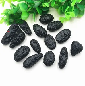 Природный падающий Аэролит неправильной формы драгоценный камень черный метеоролитный неровный метеорит