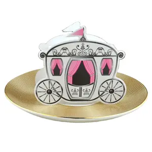 Pumpkin carriage wedding favor gift candy box