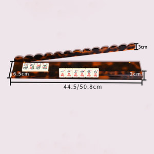 Soportes y Empujadores de Mahjong Personalizados de Acrílico con Diseño de Concha de Tortuga y Perla para Mahjong Americano - Product Image 5