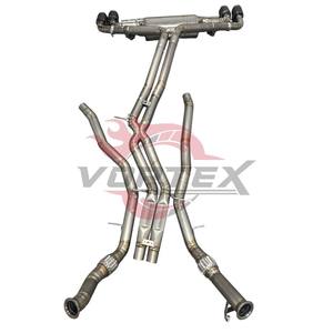 Système d'échappement Catback Vortex pour Cayenne 3.0T Performance Acier inoxydable 304 Poli miroir Épaisseur 1,5 mm Tuyau d'échappement - Product Image 2