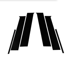 6ชิ้นเหมาะสำหรับ Mitsubishi Lancer-EX <span class=keywords><strong>attrage</strong></span> 2010-2016ด้านข้างประตูหน้าต่างสติกเกอร์เสาตกแต่งกรอบประตู<span class=keywords><strong>สี</strong></span>ดำเงา - Product Image 1