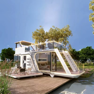 Casas de estructura de acero de Odessa prefabricadas modernas inspiradas en el espacio de Australia Edificio de centro comercial de oficina plana de abuela de moda - Product Image 4