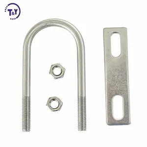 18 inch heavy duty DIN3570 Class 4.8 Galvanized truck trailer spring u bolt for truck chassis