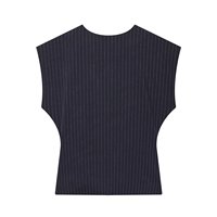 Ensemble décontracté deux pièces pour femme 2026 : gilet col en V et pantalon rétro taille haute avec ceinture décorative