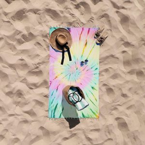 Tie Dye 100% algodón puro Toalla de playa turca <span class=keywords><strong>piscina</strong></span> Yoga Pilates Picnic manta <span class=keywords><strong>tapiz</strong></span> - Product Image 2