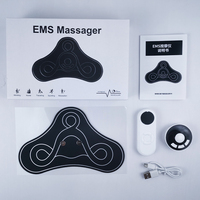 Tapis de massage portable rechargeable à impulsions, 8 modes, 18 vitesses, relaxant musculaire pour le cou, les bras, la taille, en forme d'aile de cygne