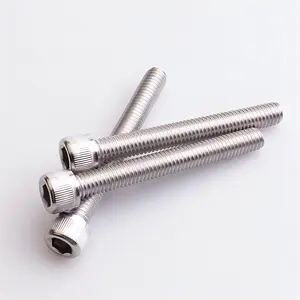 Customized M6*50mm Stainless Steel 304 Cup Head Hexagon Socket Machine Thread Screws Cheese Head Bolt Cylinder Head Screw