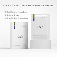 Masque Facial Professionnel OEM ODM pour Salon, à l'Hyaluronate de Sodium et au Collagène Recombinant, Soin Réparateur Hydratation Profonde