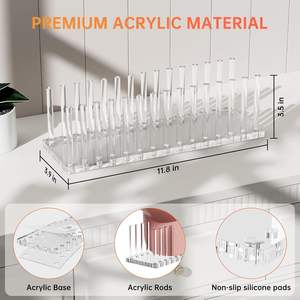 Organizzatore per Cappelli da Baseball <span class=keywords><strong>in</strong></span> Acrilico, Espositore e Porta Cappelli per Armadio, Scrivania e Toeletta - Product Image 5