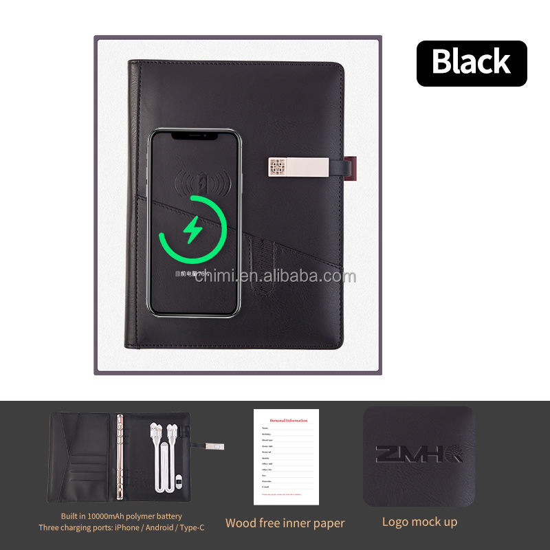 Noir-journal intime-boîte-cadeau