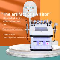 Portable 10 en 1 eau oxygène Hydro nettoyage du visage en profondeur Dermabrasion Jet Peel Aqua multifonction Salon équipement de beauté