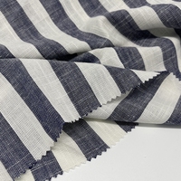 Neuankömmling 10% Leinen 60% Rayon 30% Baumwollgarn gefärbt 180g/m² Günstiger und weicher Leinen-Viskose-Stoff für Kleidung