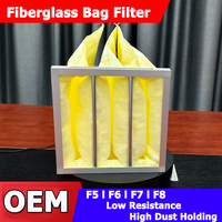 Filtre à air industriel en fibre de verre pour système de climatisation, filtre à sac pour ventilation HVAC, filtre pour unité de traitement d'air (UTA)