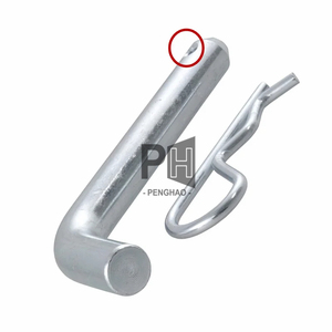 Goupille d'attelage de remorque Steedl 5/8 pouces zingué Druable avec clip, attelage de sécurité coudé goupilles d'attelage rapide OEM creuses - Product Image 2